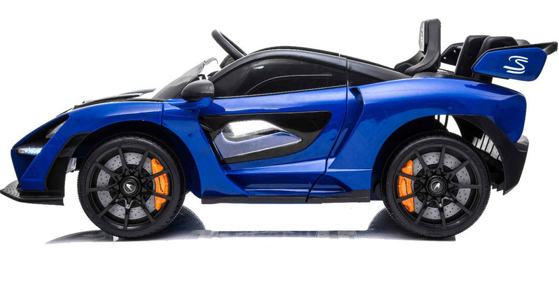 Macchina Elettrica per Bambini 12V con Licenza McLaren Senna Blu