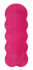 Specchio da Muro Miki Velluto Fuxia 60x4x160 cm in MDF e Poliestere e Specchio Fucsia      