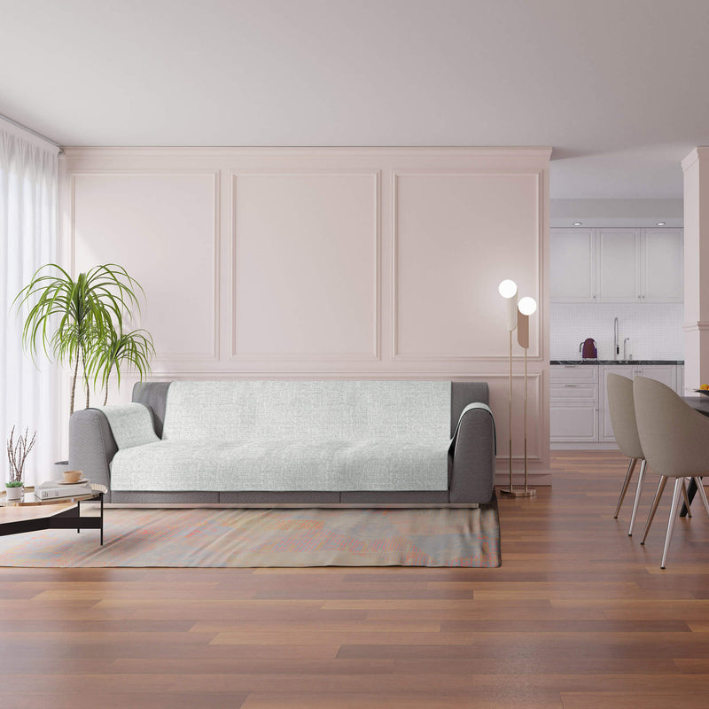 Copridivano con Copri Braccioli in Poliestere Grigio Varie Misure