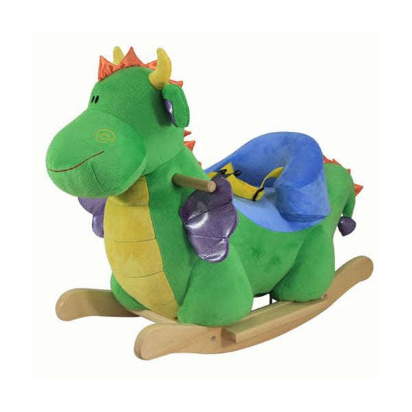 Dondolo Draghetto in Peluche e Legno per Bambini acquista