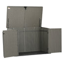 Baule Maxi da Esterno 191x107x132 cm in Polietilene Grigio