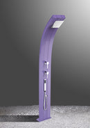 Doccia Solare da Esterno Giardino 40L Miscelatore e Doccetta Mobile Arkema Dada Fascia Inox Arancio