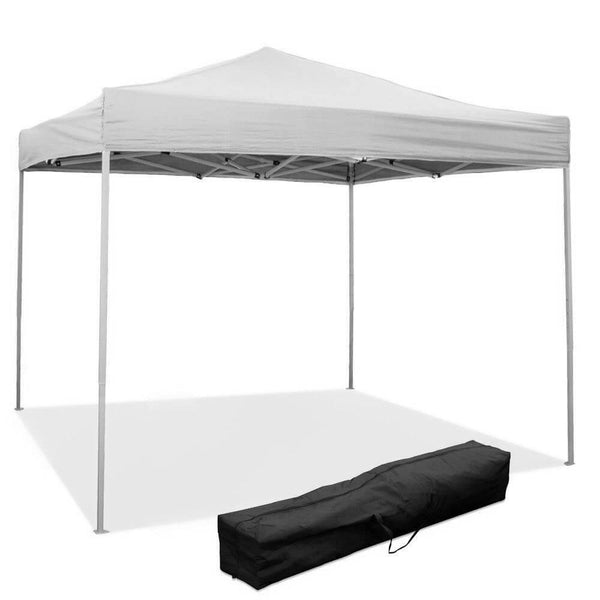sconto Gazebo Pieghevole 3x3m in PVC Bianco
