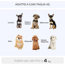 Trolley zaino 2 in 1 per piccoli animali domestici 36x30x49 cm  Blu
