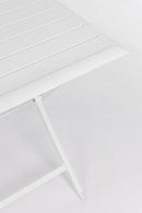 Tavolo Pieghevole da Giardino 110x70x71h cm Elin Bianco