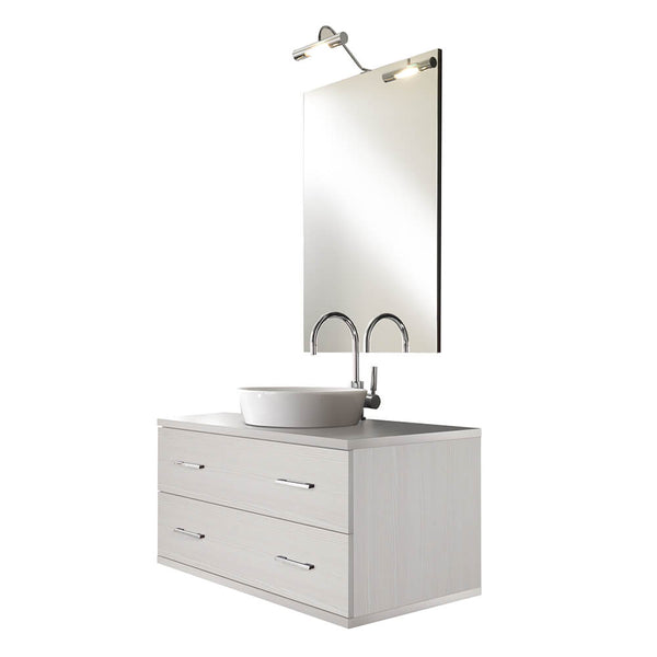 sconto Mobile da Bagno sospeso Giava 05 Pino Bianco TFT