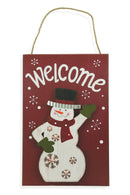 Fuoriporta Natalizio a LED 30x47 cm Soriani XMAS Welcome Pupazzo