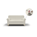 Copridivano Elasticizzato in Poliestere Dahlia Panna Varie Misure