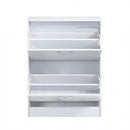 Scarpiera Sally 60x24x80 h cm in Legno Bianca