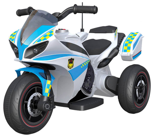 Moto Elettrica Polizia per Bambini 6V Kidfun Urban Police Blu online