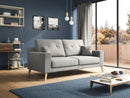 Divano 3 Posti 186x95x91 cm in Tessuto Rosa