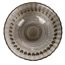 Set 2 Insalatiere con Decoro in Rilievo in Vetro VdE Tivoli 1996 Imperial Fumè e Grigio