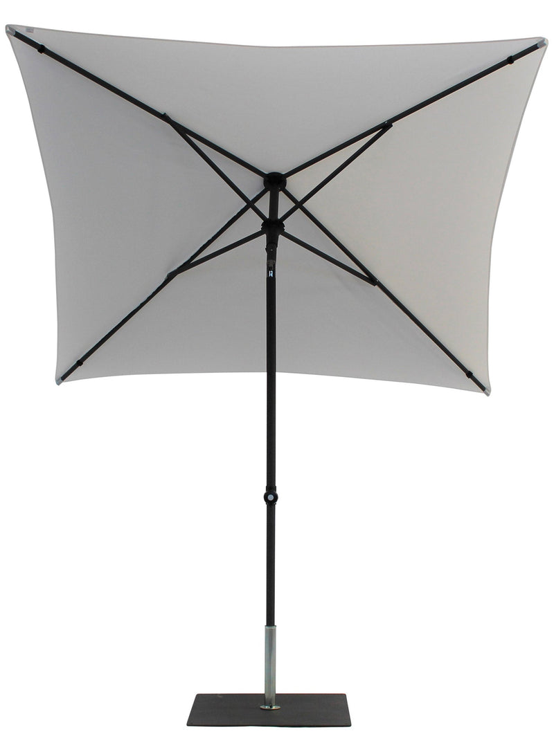 Ombrellone da Giardino 2x2 m Palo Ø38 mm in Alluminio Tessuto Poliestere Trend Bianco