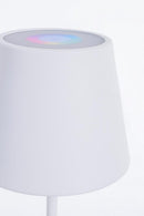 Lampada da Tavolo Ø12x38 cm in Acciaio Bianco