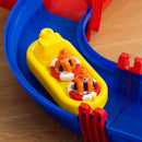Playset Acquatico per Bambini 78 Pezzi 123x111x7 cm con Acqua e Sabbia Blu e Rosso