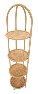 Libreria Angolare Panama 40x38x150 cm in Rattan