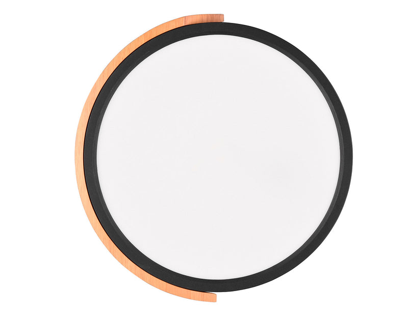 Plafoniera da Interno a LED in Plastica Nero Opaco