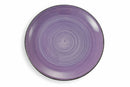 Set 6 Piatti Piani Ø27x5 cm in Gres Villa d'Este Home Tivoli New Baita Viola