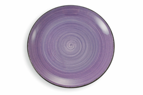 Set 6 Piatti Piani Ø27x5 cm in Gres Villa d'Este Home Tivoli New Baita Viola online