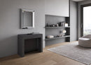 Consolle Tavolo Allungabile 90-302x42x75 cm Evolve Antracite Spatolato  