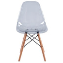 Set 4 Sedie 45,5x53,5x81,2 cm in Polipropilene Betty  Grigio