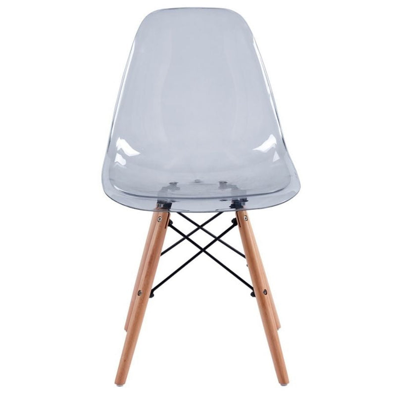 Set 4 Sedie 45,5x53,5x81,2 cm in Polipropilene Betty  Grigio