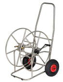 Carrello Avvolgitubo Manuale con Ruote 110 mt Tubo Ø3/4” in Acciaio Inox Agrati