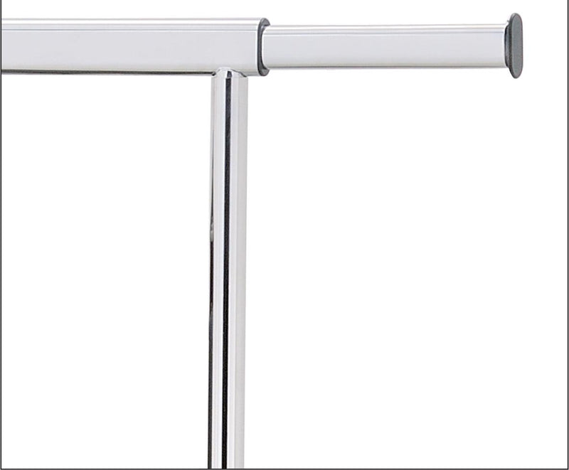 Stender Appendiabiti Estensibile in Metallo con Ruote Tosini Cromato