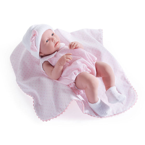 prezzo Bambola Bebè Neonato con Tutina Rosa 43cm JC Toys