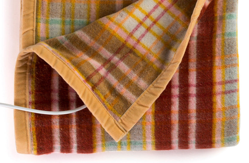 Coperta Elettrica Elettrocoperta in Misto Lana Scozzese Varie Misure