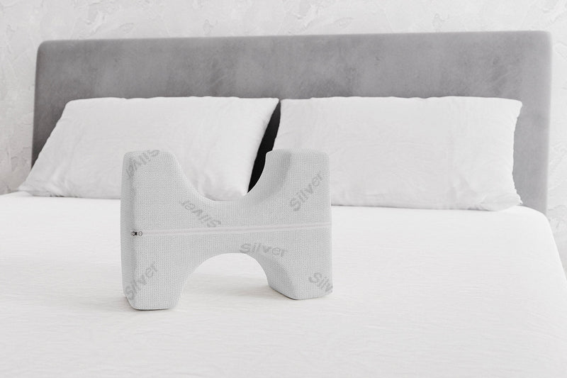 Cuscino Posturale Silver per Sciatalgia Gambe Schiena in Poliuretano Bianco