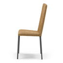 Set 2 sedie Imbottite 45x50x96 cm in Tessuto Ddenver  Betty New Ambra