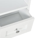 Pensile da Bagno con Armadietto e Cassetti 50,8x17,8x66 cm in Legno Bianco  