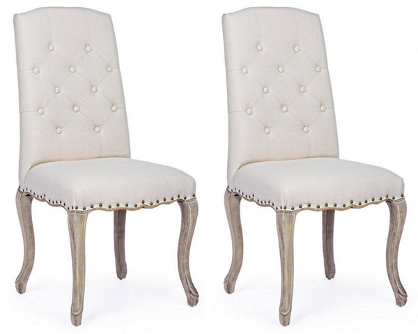 Set 2 Sedie 51x53x99h cm Diva Naturale sconto