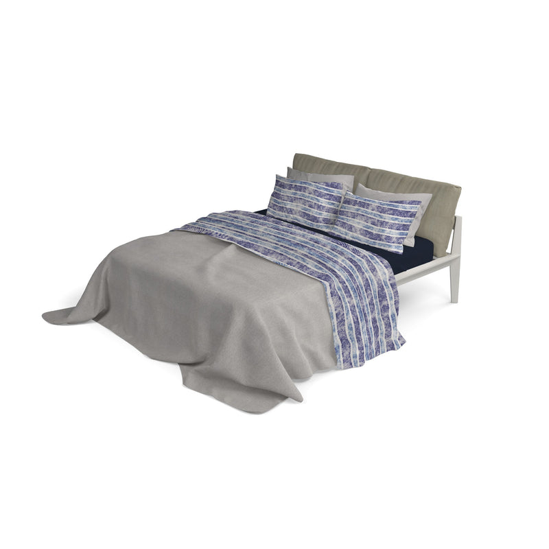 Set Lenzuola con Stampa Sopra Sotto e Federe Jeans Stripes