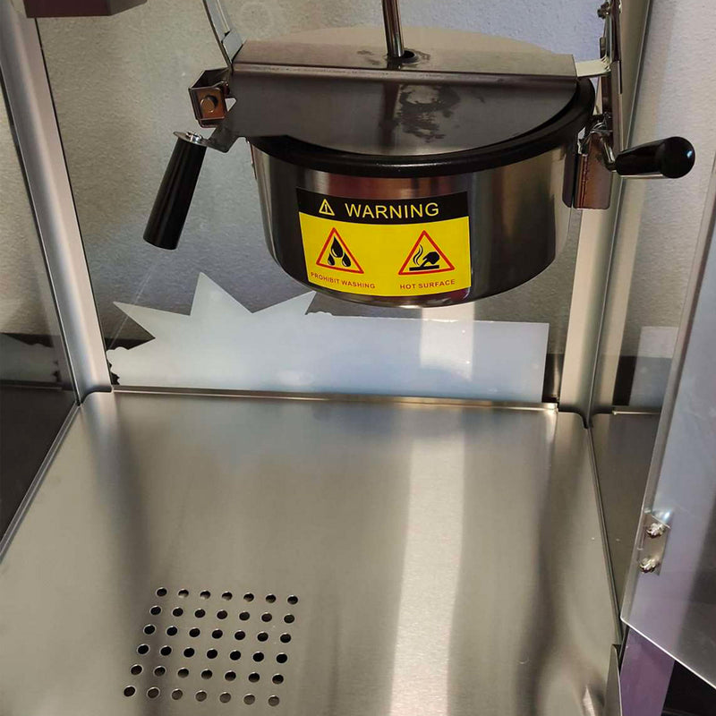 Macchina per Popcorn Elettrica 55x41x74 cm con Pentola in Teflon Original Happy Air