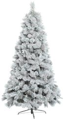 Albero di Natale Artificiale Innevato Cigno Verde Varie Misure
