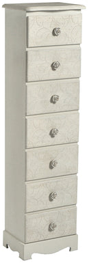 Cassettiera in Legno 7 Cassetti Mini Lipsia Beige Chiaro