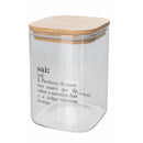 Set 3 Barattoli Sale Zucchero e Caffè 1 Litro in Vetro VdE Tivoli 1996 Spagnolo Trasparente