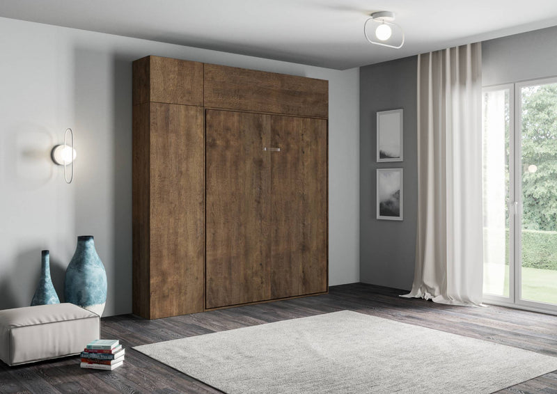 Letto Matrimoniale a Scomparsa Salvaspazio Kentaro H250 cm Marrone