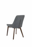 Set 4 Sedie 62x49,5xH87 cm in Tessuto Vera Grigio Scuro