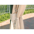 Gazebo da Giardino in Ferro 3x3xH2,90m Rama Giunone Ecrù