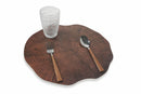 Set 12 Tovagliette Ø38 cm in Plastica Villa d'Este Home Tivoli Tronco Marrone