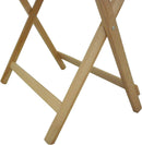 Tavolino da Giardino Pieghevole 80x60 cm in Legno Naturale