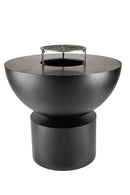 Barbecue a Legna Ø60x71 cm Primula in Acciaio Nero Alta Temperatura