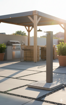 Fontana da Giardino con Rubinetto e Base in Cemento Belfer 42/QBM Tortora