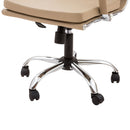 Poltrona Mito Dirigenziale Simil Tortora Cromata