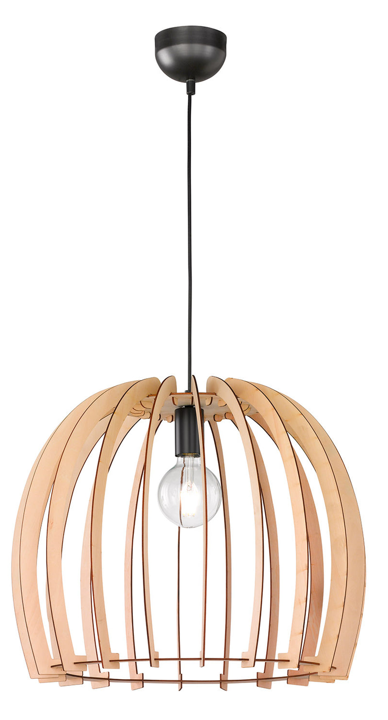 Lampada a Sospensione da Interno Attacco E27 in Legno naturale Legno