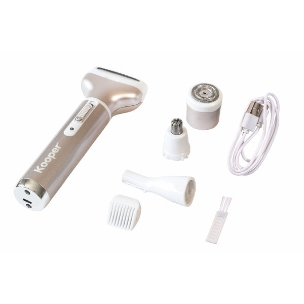 sconto Rasoio Elettrico Ricaricabile 4 in 1 Kooper Rosa Champagne