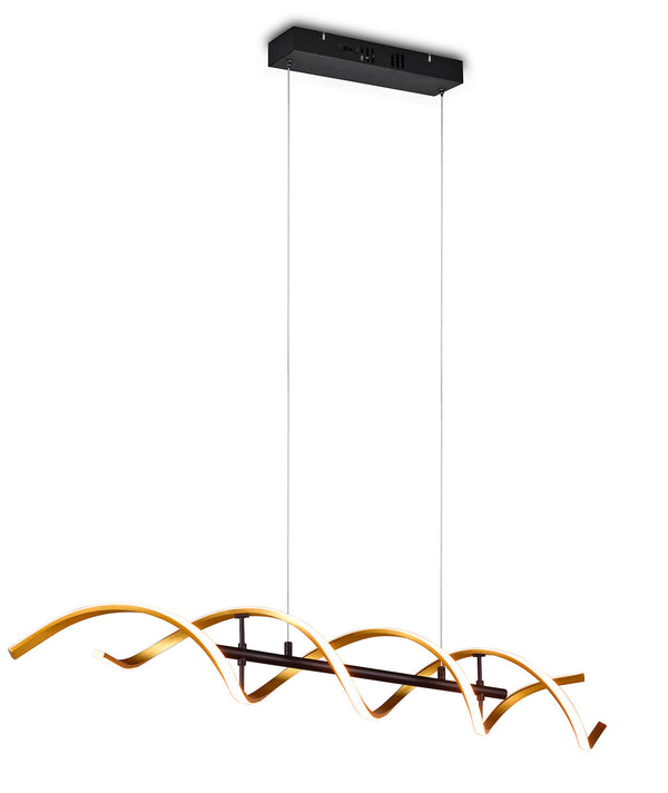 acquista Lampada a Sospensione da Interno a LED in Alluminio Oro